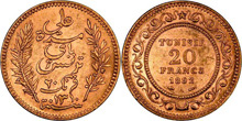 Gold Coins of French Tunisia