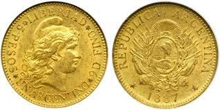 Gold coins of Argentina