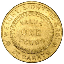 1852 Adelaide One Pound