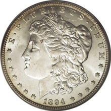 1894-O $1 MS65 PCGS. 