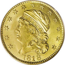 1818 $5 STATES OF MS64 PCGS. 