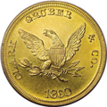 1860 $20 Clark, Gruber SP64 PCGS.
