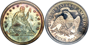 1885 25C  PR66 NGC.