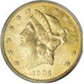 1905 $20 MS64 PCGS.