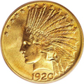 1920-S $10 MS67 PCGS.